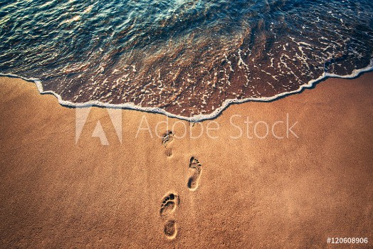 Picture of Footsteps on the beach